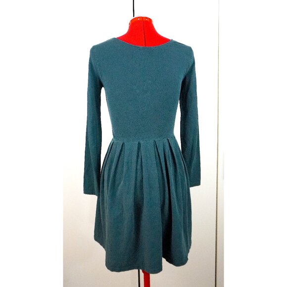 Aritzia (Talula) "Lambeth" Long-Sleeve Fit & Flare Mini Dress in "Everest" - Picture 3 of 8